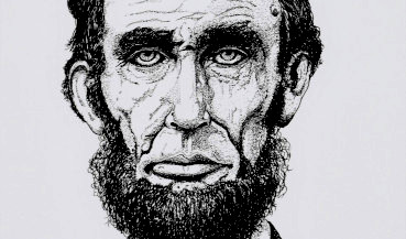 Drawing of Abraham Lincoln