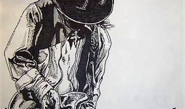 Drawing of Stevie Ray Vaughn